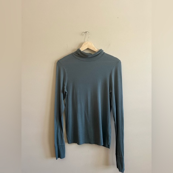 AERIE | Women's Green Long Sleeve Top, Modal, Size Small - Picture 3 of 8